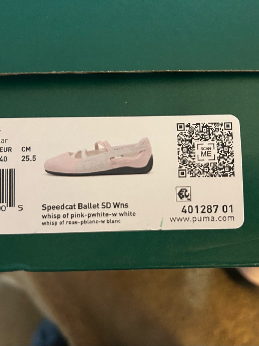 Puma pink suede speed at ballet sneakers sz. 9 NIB - Picture 3 of 4